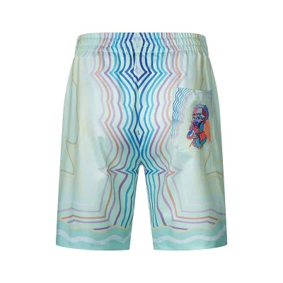 Шорты Casablanca Colorful Man And Lines Print "Blue" фото № 2