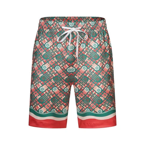 Шорты Casablanca Orbit Print And Waves Edge Decoration "Red"