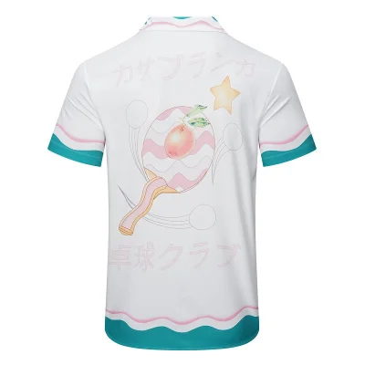 Рубашка Casablanca Wave-shaped Edge Design "White" фото № 2