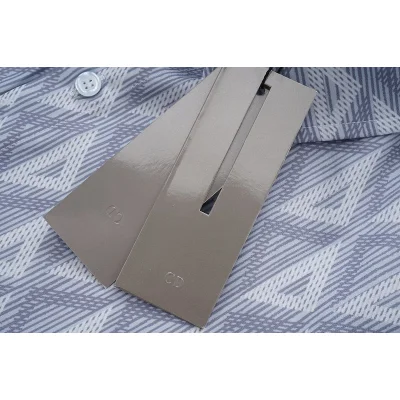 Рубашка Dior Repeating Triangle Print "Gray" фото № 4
