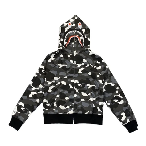 Худи ZIP A Bathing Ape Original Hood "Black/White/Gray"