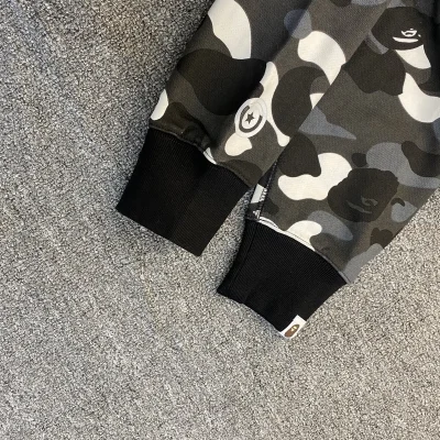 Худи ZIP A Bathing Ape Original Hood "Black/White/Gray" фото № 5 Худи ZIP A Bathing Ape Original Hood "Black/White/Gray" фото № 5