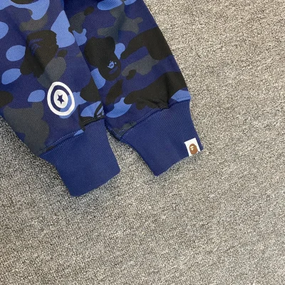 Худи A Bathing Ape Hood Mask ZIP "Blue" фото № 7