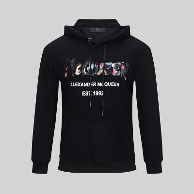 Худи Alexander Mcqueen Logo McQueen EST 1992 "Black" фото № 6