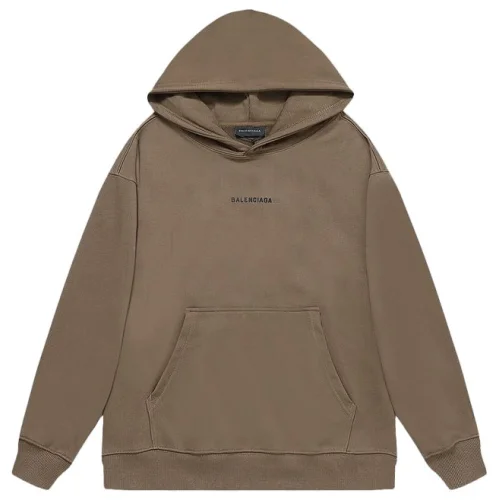 Худи Balenciaga With The Label Of The Company "Brown"