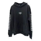Худи Balenciaga Reflection And Glue Letter Logo "Black"