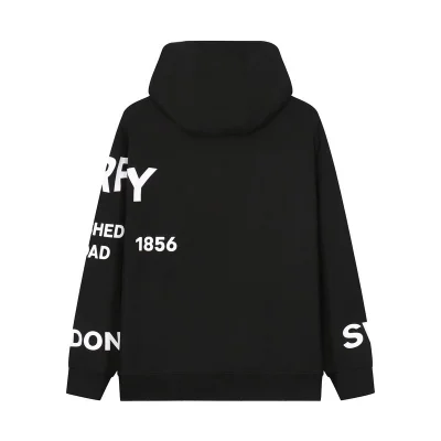 Худи Burberry Text On The Chest And Sleeve "Black" фото № 2 Худи Burberry Text On The Chest And Sleeve "Black" фото № 2