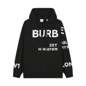 Худи Burberry Text On The Chest And Sleeve "Black"
