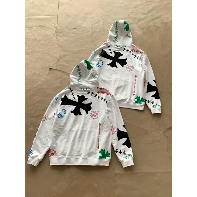 Худи Chrome Hearts Icons Symbols And Emblems "White" фото № 2