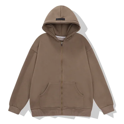 Худи Fear Of God ZIP Logos "Brown"