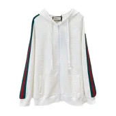 Худи Gucci With Stripes On The Sleeves ZIP "White"
