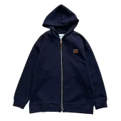 Худи Miu Miu Frontside Striped Brown Logo Miu Miu "Blue"