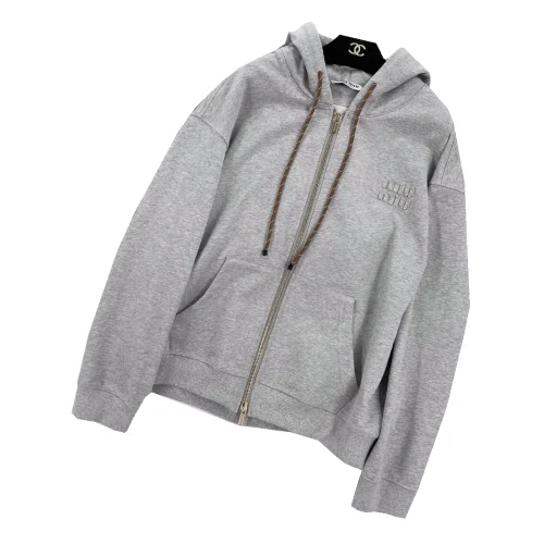 Худи Miu Miu Frontside Gray Volumetric Logo Miu Miu "Gray"