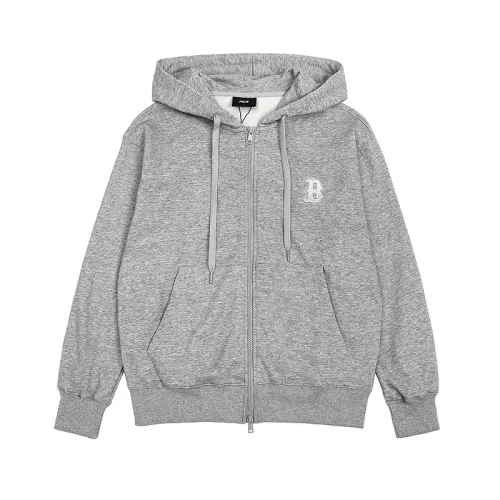 Худи MLB With Logo ZIP "Gray"