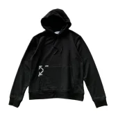 Худи Off White With A Large Print On The Back "Black"