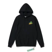 Худи Off White Street Style With Colored Logo "Black"