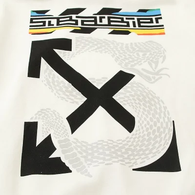 Худи Off White Diagonal Arrows Snake "Beige" фото № 3