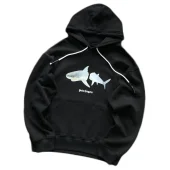 Худи Palm Angels Shark Divided Into Two Parts "Black"