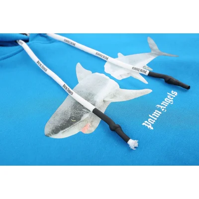 Худи Palm Angels Shark Print "Blue" фото № 8