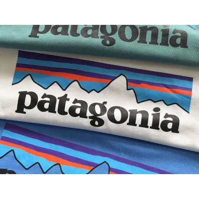 Худи Patagonia Mountain Landscape With Colorful Stripes Front Print "White" фото № 5 Худи Patagonia Mountain Landscape With Colorful Stripes Front Print "White" фото № 5
