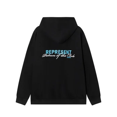 Худи Represent Patron Of The Club - Text "Black" фото № 2