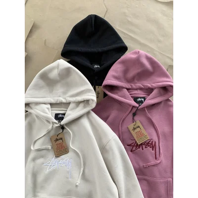 Худи Stussy Logo In The Center "Pink" фото № 5