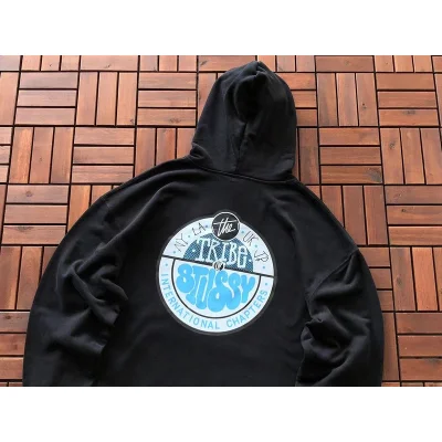 Худи Stussy Colorful Circle With Logo And Inscription Inside Back "Black" фото № 2