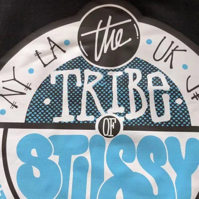 Худи Stussy Colorful Circle With Logo And Inscription Inside Back "Black" фото № 3