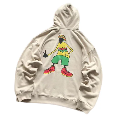 Худи Stussy Man In Colorful Clothes "Beige"