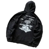 Худи Stussy Palm Tree With Billiard Ball "Black"