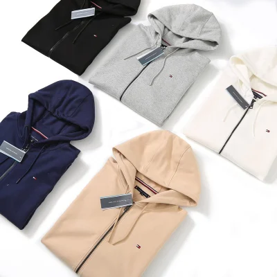 Худи Tommy Hilfiger With Logo - ZIP "Blue" фото № 2