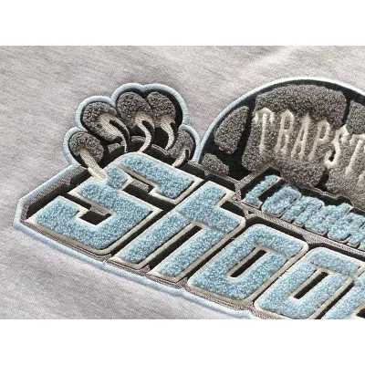 Худи Trapstar Leopard Print With Inscription "Gray" фото № 3