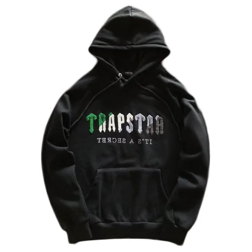 Худи Trapstar Embroidered Logo And Wide Front Pocket "Black"