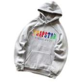 Худи Trapstar Multicolor Logo With Mirror Inscription "Gray"