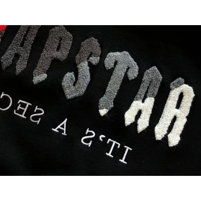 Худи Trapstar Wide Front Pocket And Multicolor Logo "Black" фото № 8