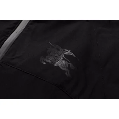 Куртка Burberry Frontside Print Glossy Warrior And Horse "Black" фото № 3