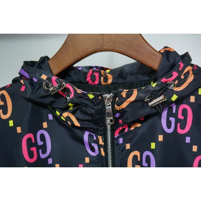 Ветровка Gucci Print Brand "Black/Blue" фото № 8