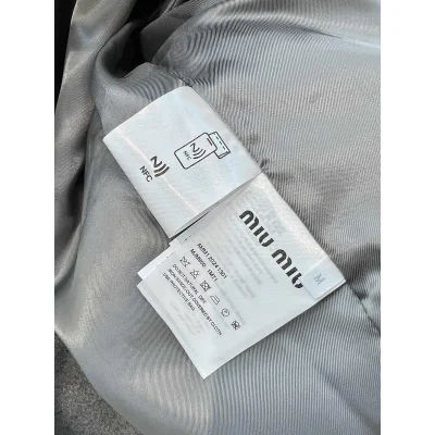 Куртка-рубашка Miu Miu Blank "Gray" фото № 5