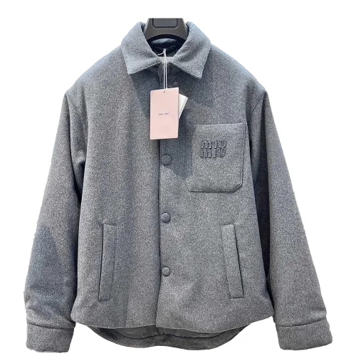 Куртка-рубашка Miu Miu Blank "Gray"