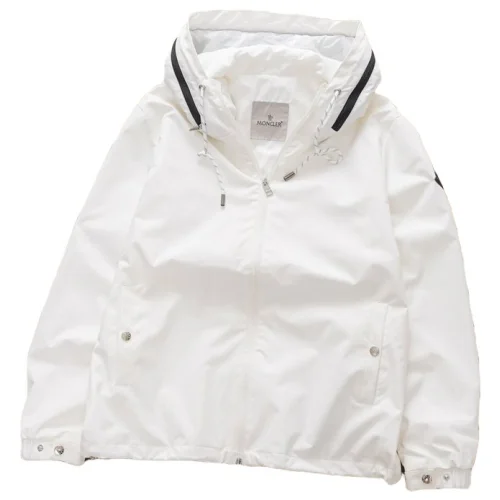 Ветровка Moncler With Lock On The Hood "White"