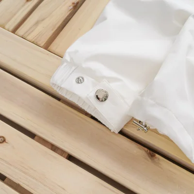 Ветровка Moncler With Lock On The Hood "White" фото № 8