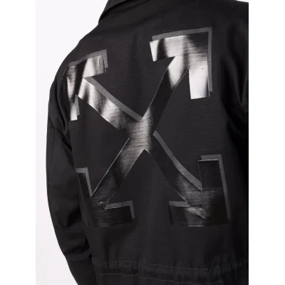 Ветровка Off White Leather Logo "Black" фото № 3