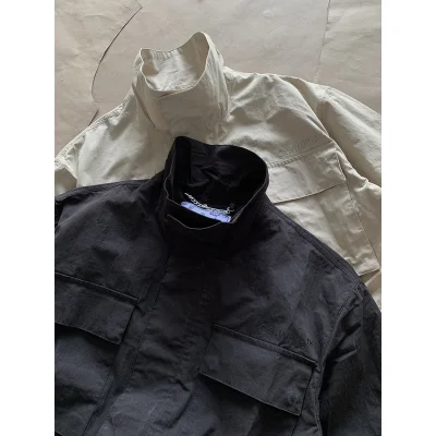 Ветровка Off White Leather Logo "Black" фото № 7