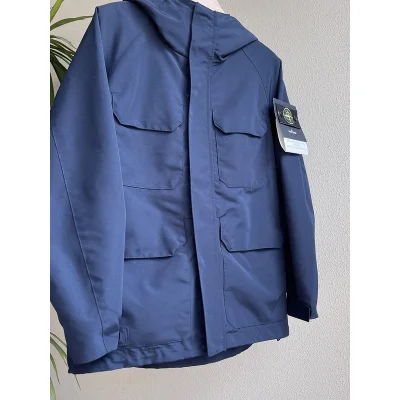Ветровка Stone Island Comfortable With A Hood "Blue/Black" фото № 8