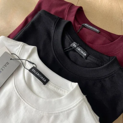 Лонгслив Balenciaga Small Front Logo And Big Back Logo By Center "Black" фото № 2