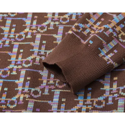 Лонгслив Christian Dior Colorful Print Logos Dior "Brown" фото № 6