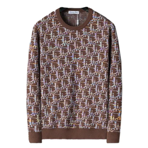 Лонгслив Christian Dior Colorful Print Logos Dior "Brown"