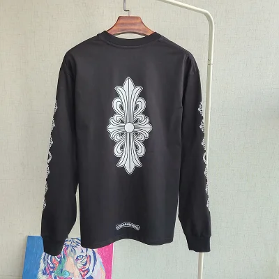 Лонгслив Chrome Hearts Patterns And Brand Logo "Black" фото № 2 Лонгслив Chrome Hearts Patterns And Brand Logo "Black" фото № 2