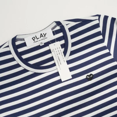 Лонгслив Comme des Garçons Play Black Heart "Navy Blue" фото № 4