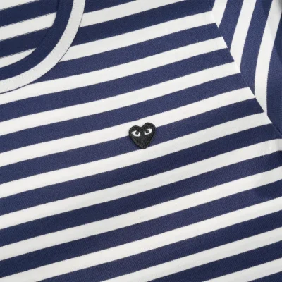 Лонгслив Comme des Garçons Play Black Heart "Navy Blue" фото № 3